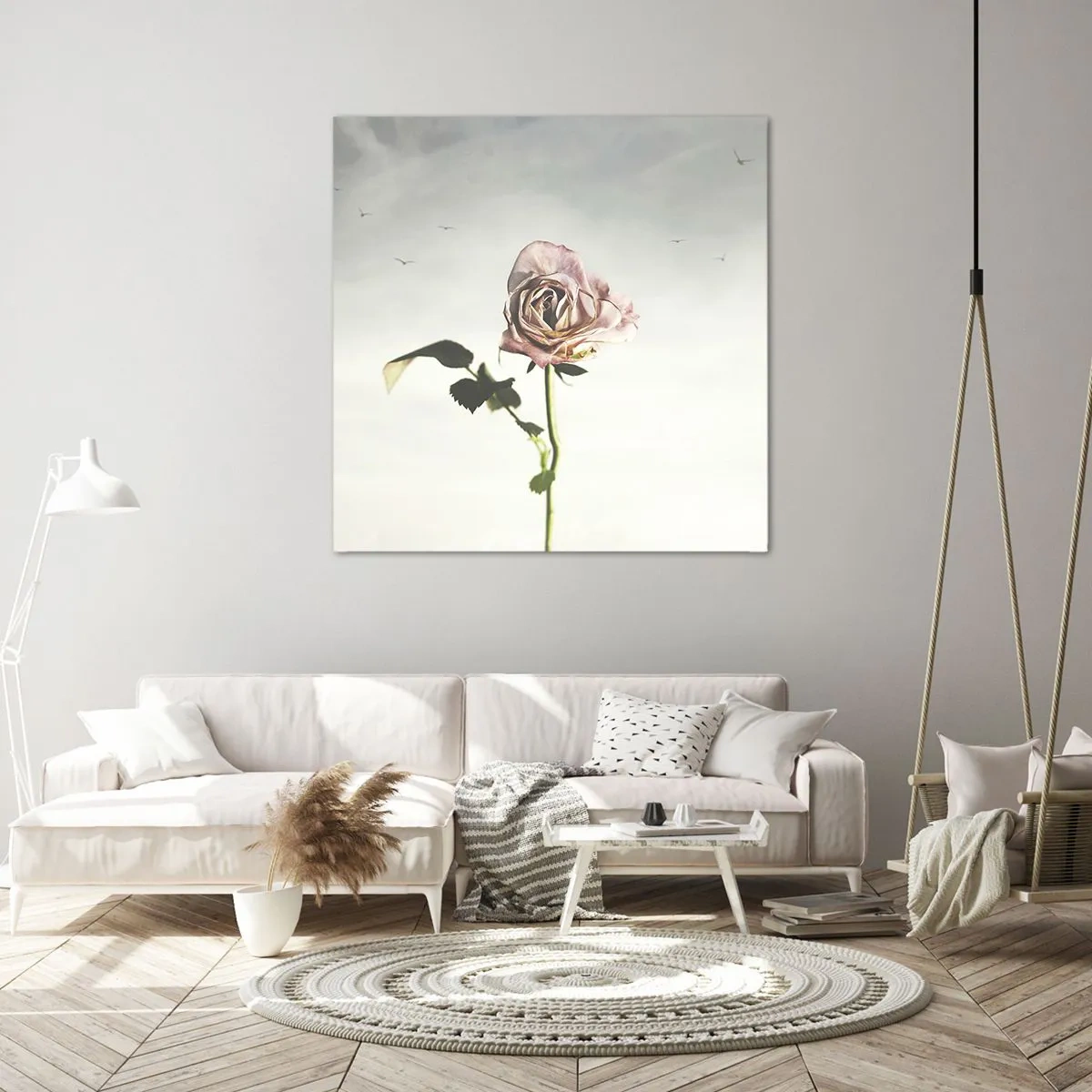 Canvas picture - Welcoming of Spring - 40x40 cm