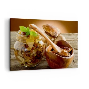 Canvas picture - Boletus Fresh or Salted: Flavour of Autumn - 120x80 cm