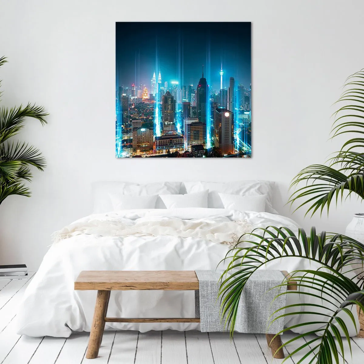 Canvas picture - Berlin Lights - 50x50 cm