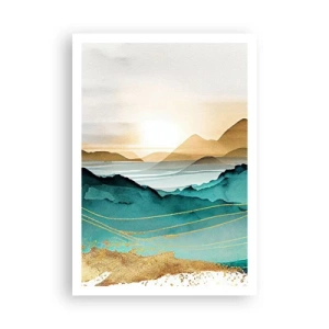 Poster - On the Verge of Abstract - Landscape - 70x100 cm