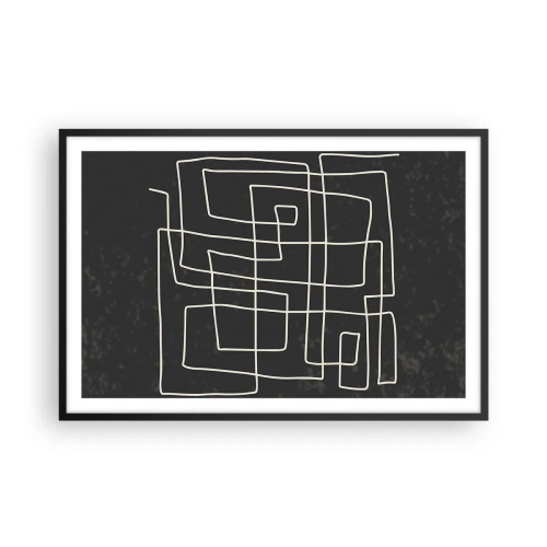 Poster in black frame - Not Too Straight - 91x61 cm