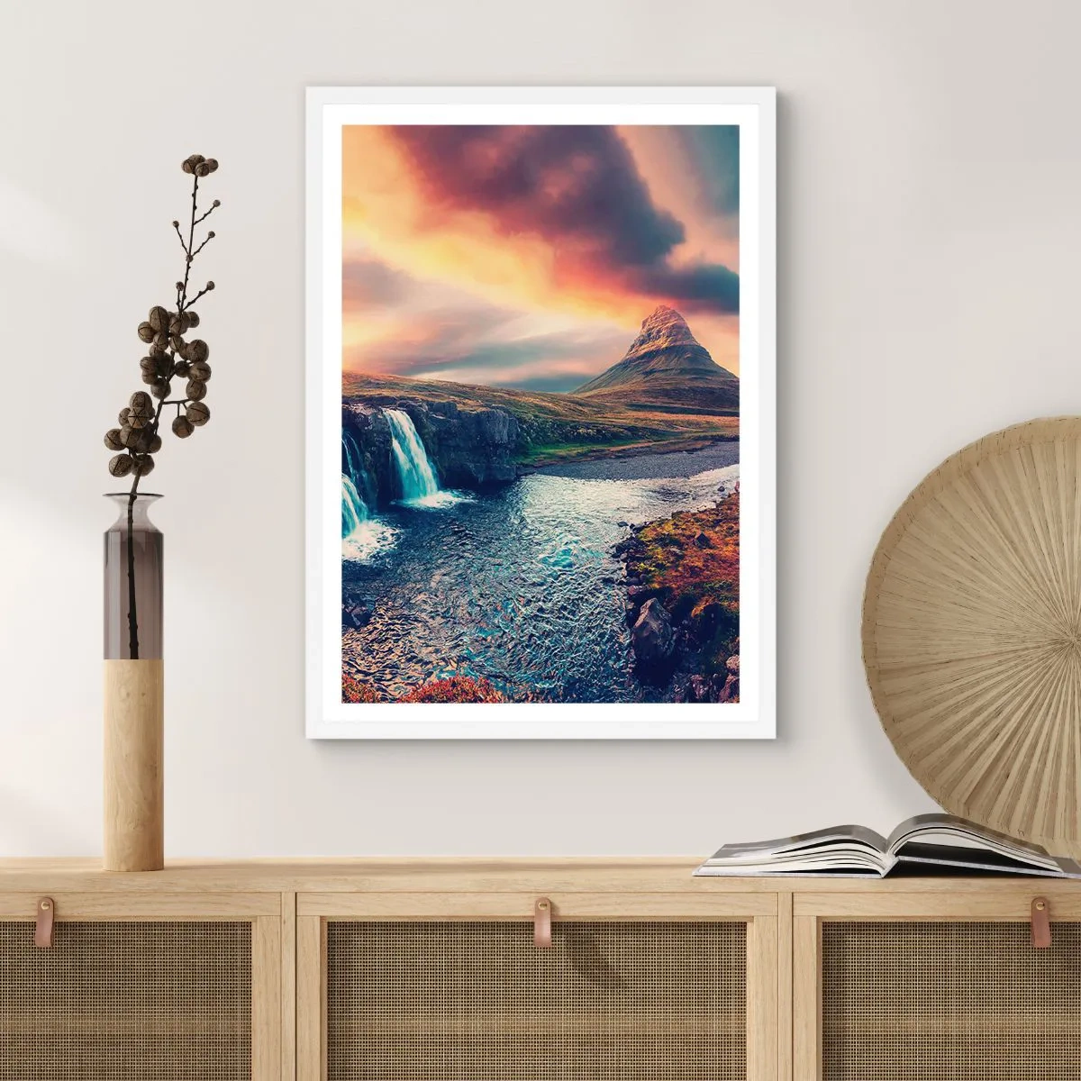 Poster in white frmae - In Majesty of Nature - 40x50 cm