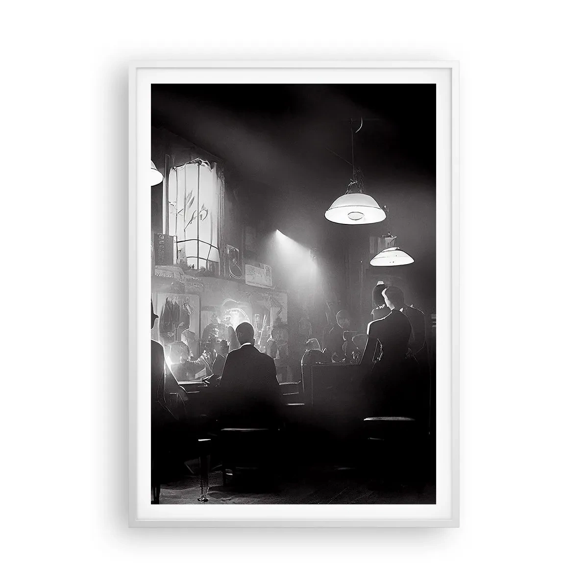 Poster in white frmae - In Jazz Ambiance - 70x100 cm