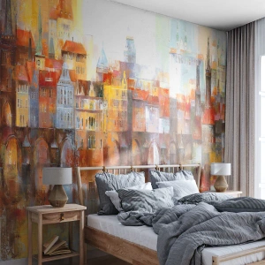 Custom Self-Adhesive Wallpaper Deluxe Sticker - Under The Bridge It Is Also Pretty - City, Prague, Architecture