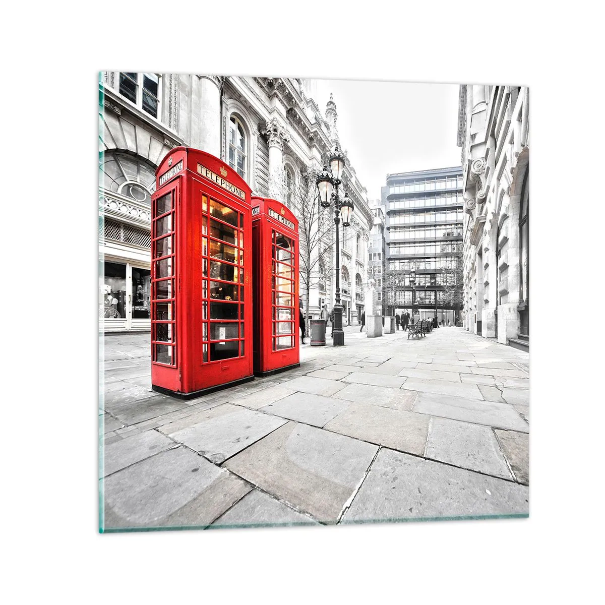 Glass picture - Welcome to London - 30x30 cm