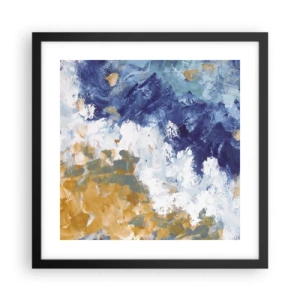 Poster in black frame - The Dance of Elements - 40x40 cm
