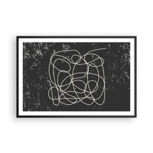 Poster in black frame - Lost Thoughts - 91x61 cm