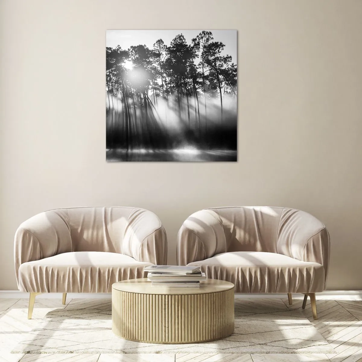 Glass picture - Unstoppable Sun - 60x60 cm