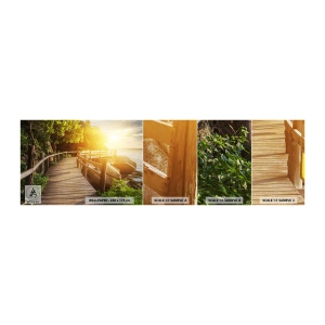Photo Wallpaper Sample Standard Eco - Another Bend, New Wonders - Landscape, Seaside Promenade, Sea - 100x30 cm