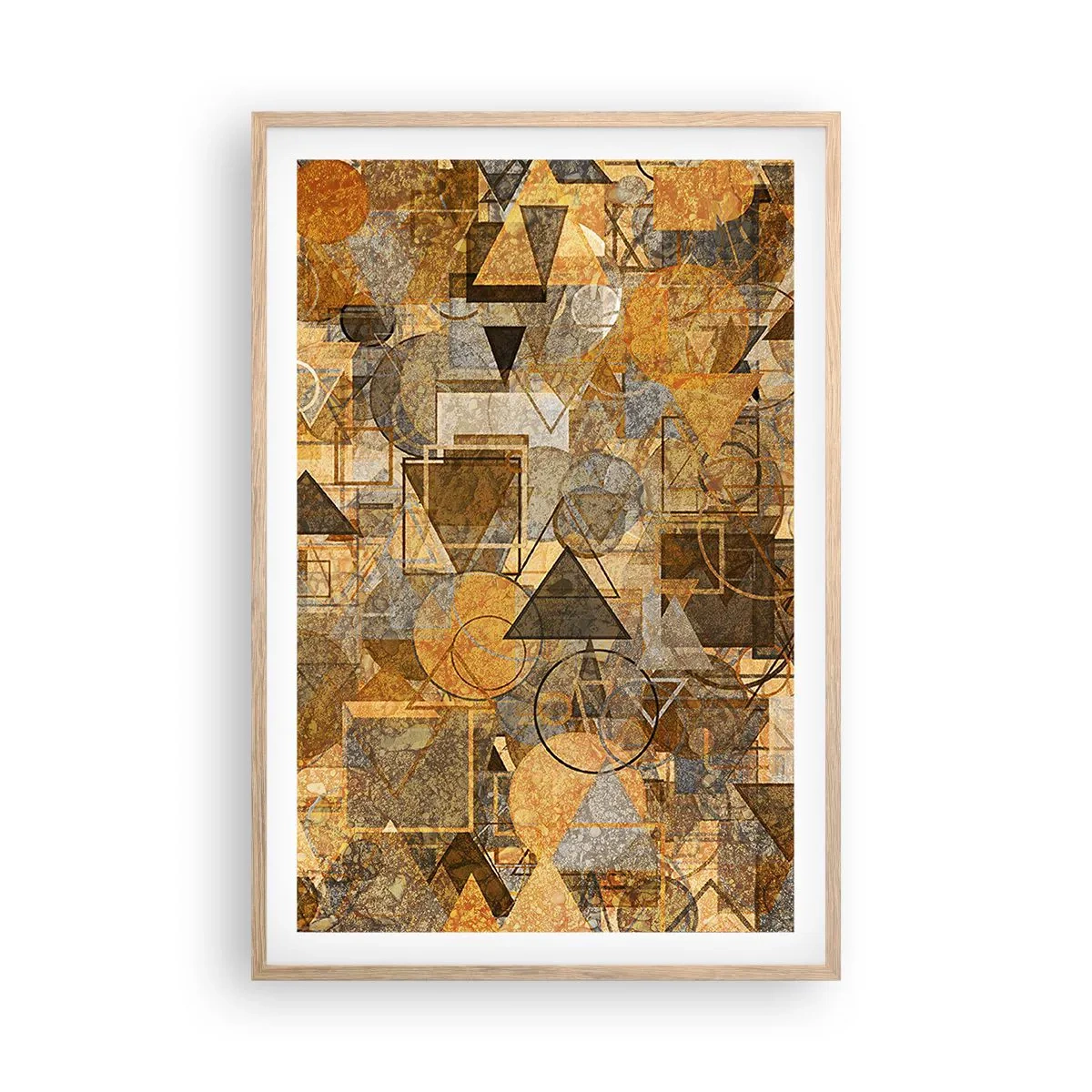 Poster in light oak frame - World Caught in One Form - 61x91 cm