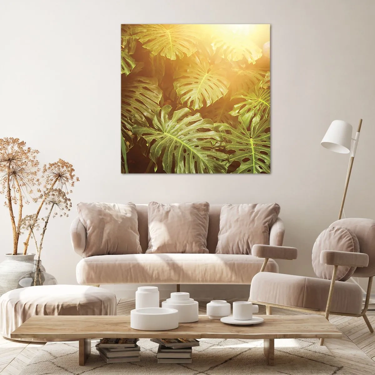 Canvas picture - Walking into the Green - 70x70 cm