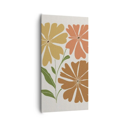 Canvas picture - Nature and Geometry - 65x120 cm