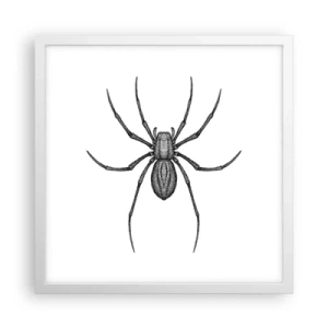 Poster in white frmae - Disturbing Precision - 40x40 cm