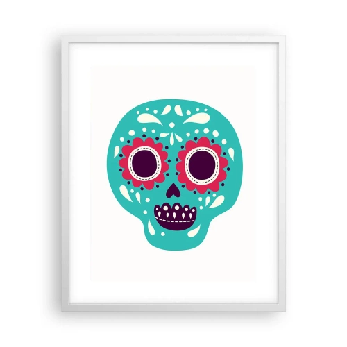 Poster in white frmae - Life - Fun Until You Die - 40x50 cm