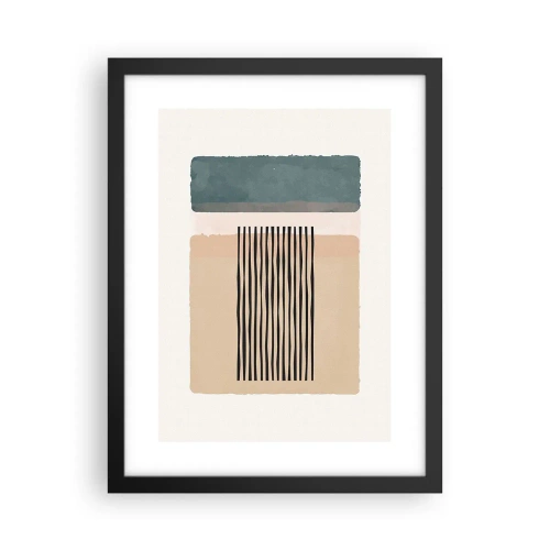 Poster in black frame - All in Order - 30x40 cm