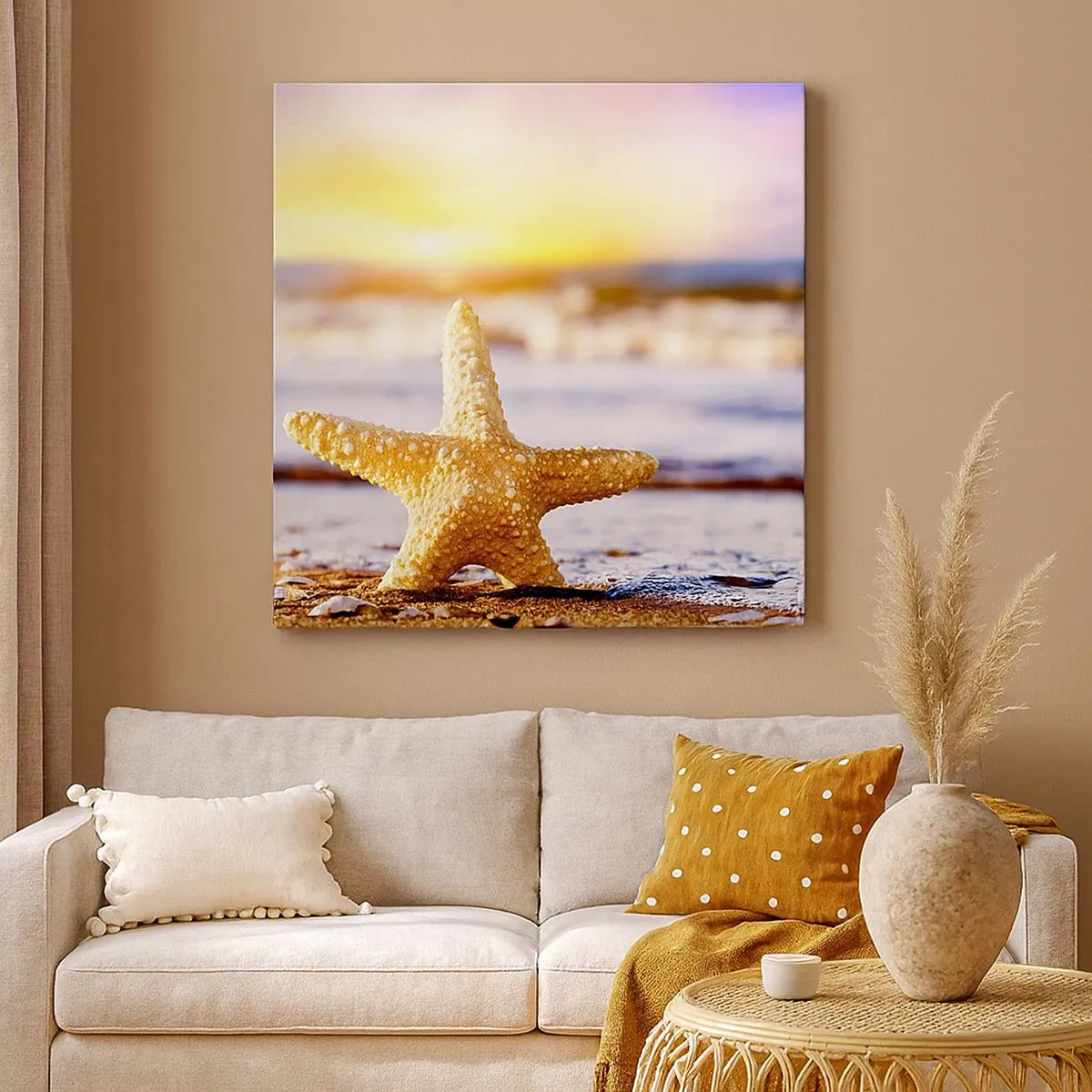 Canvas picture - Sea Kiss - 30x30 cm