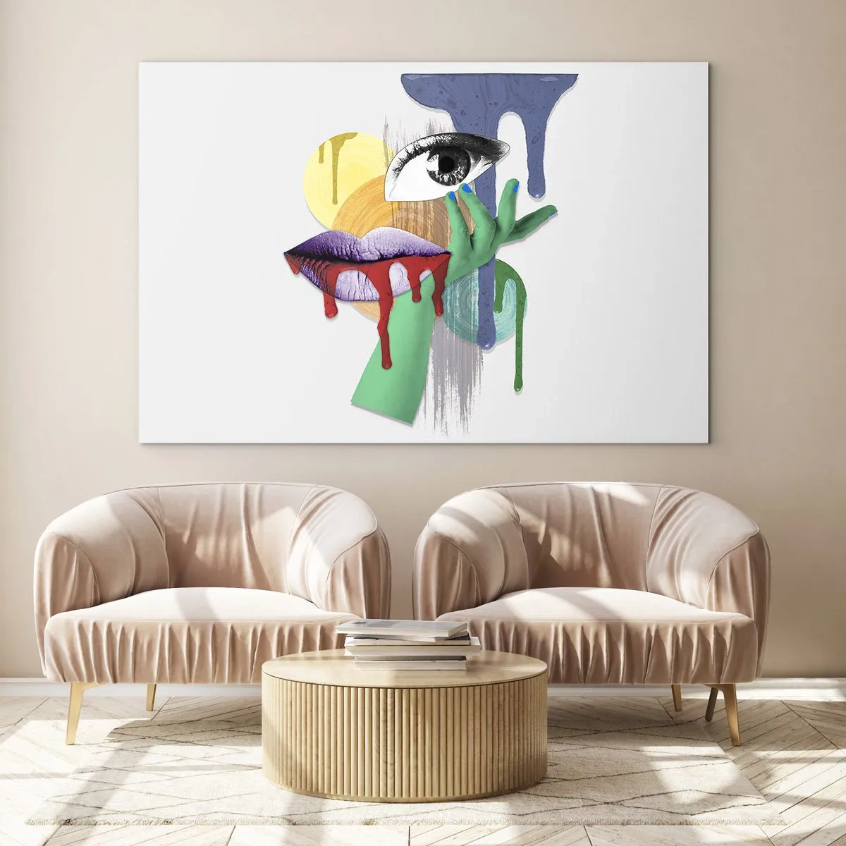 Glass picture - Deconstructed Portrait - 100x70 cm