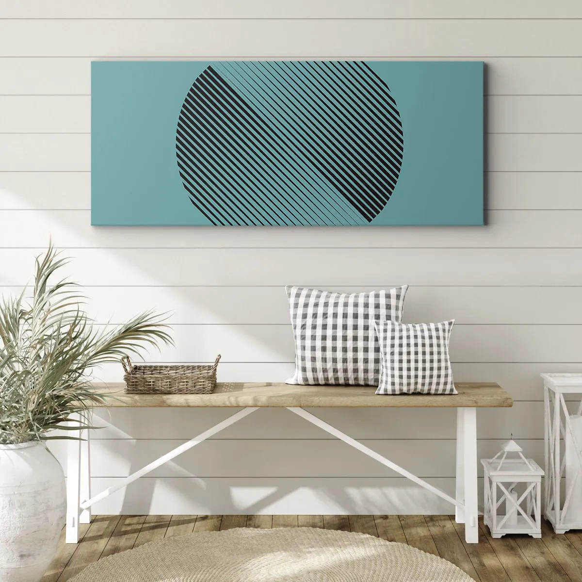 Canvas picture - Circle - Geometrical Variation - 90x30 cm