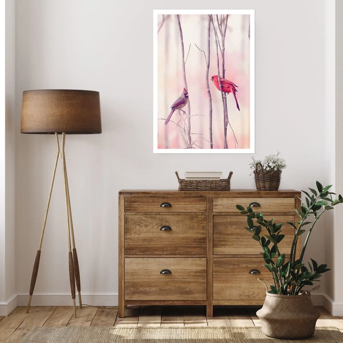 Poster - Tale of a Pink Forest - 40x50 cm