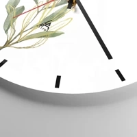 Clock face with lines