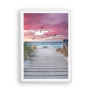 Poster in white frmae - Baltic Impression - 70x100 cm