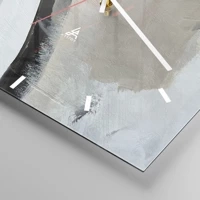 Clock face with lines