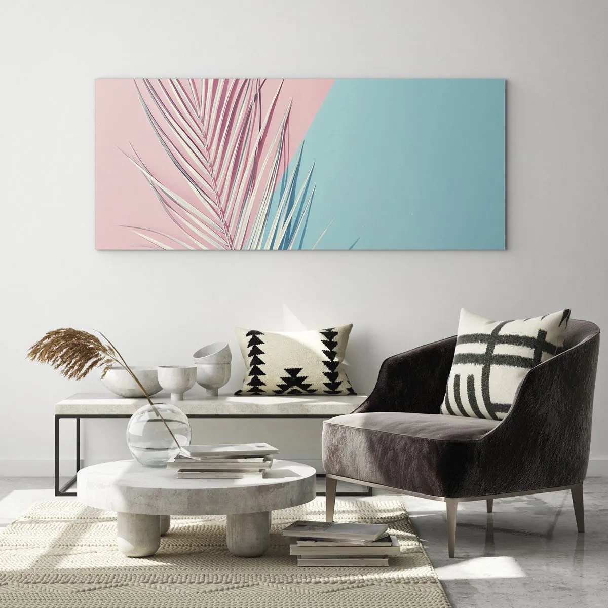 Glass picture - Tropical impression - 100x40 cm
