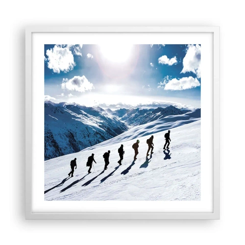 Poster in white frmae - Team of Conquerors - 50x50 cm