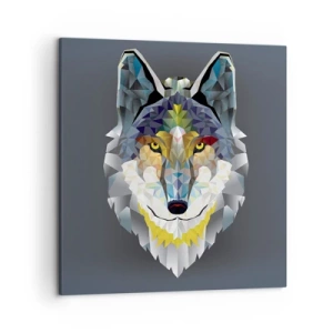 Canvas picture - Speaking of the Wolf - 50x50 cm