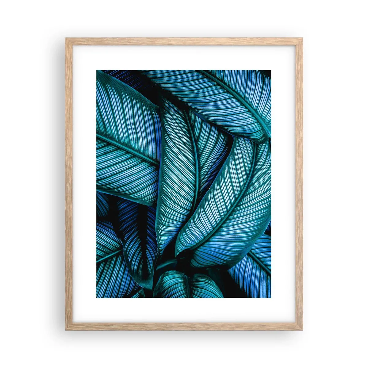 Poster in light oak frame - Lifelines - 40x50 cm