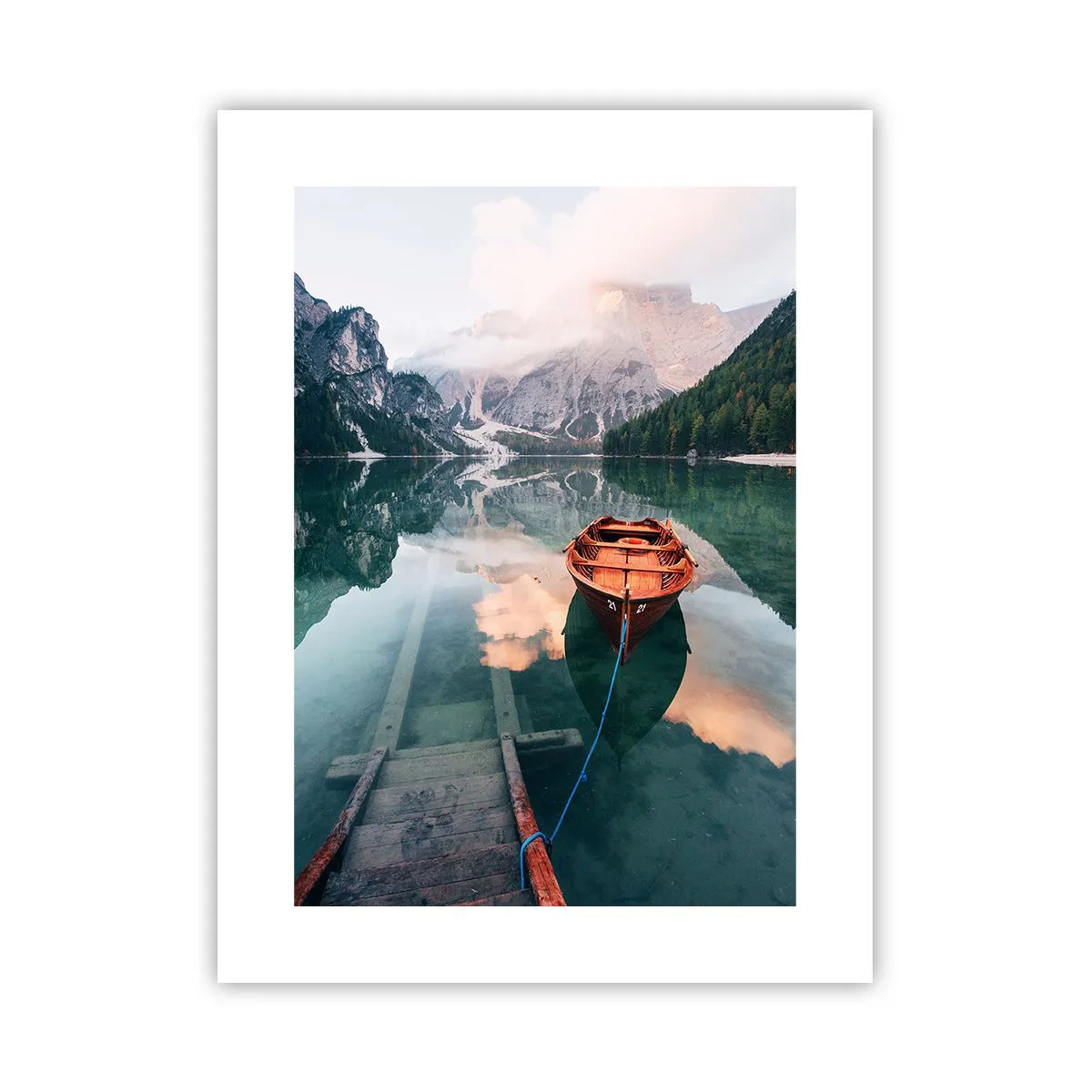 Poster - Peaceful Dream of the Mountains - 30x40 cm