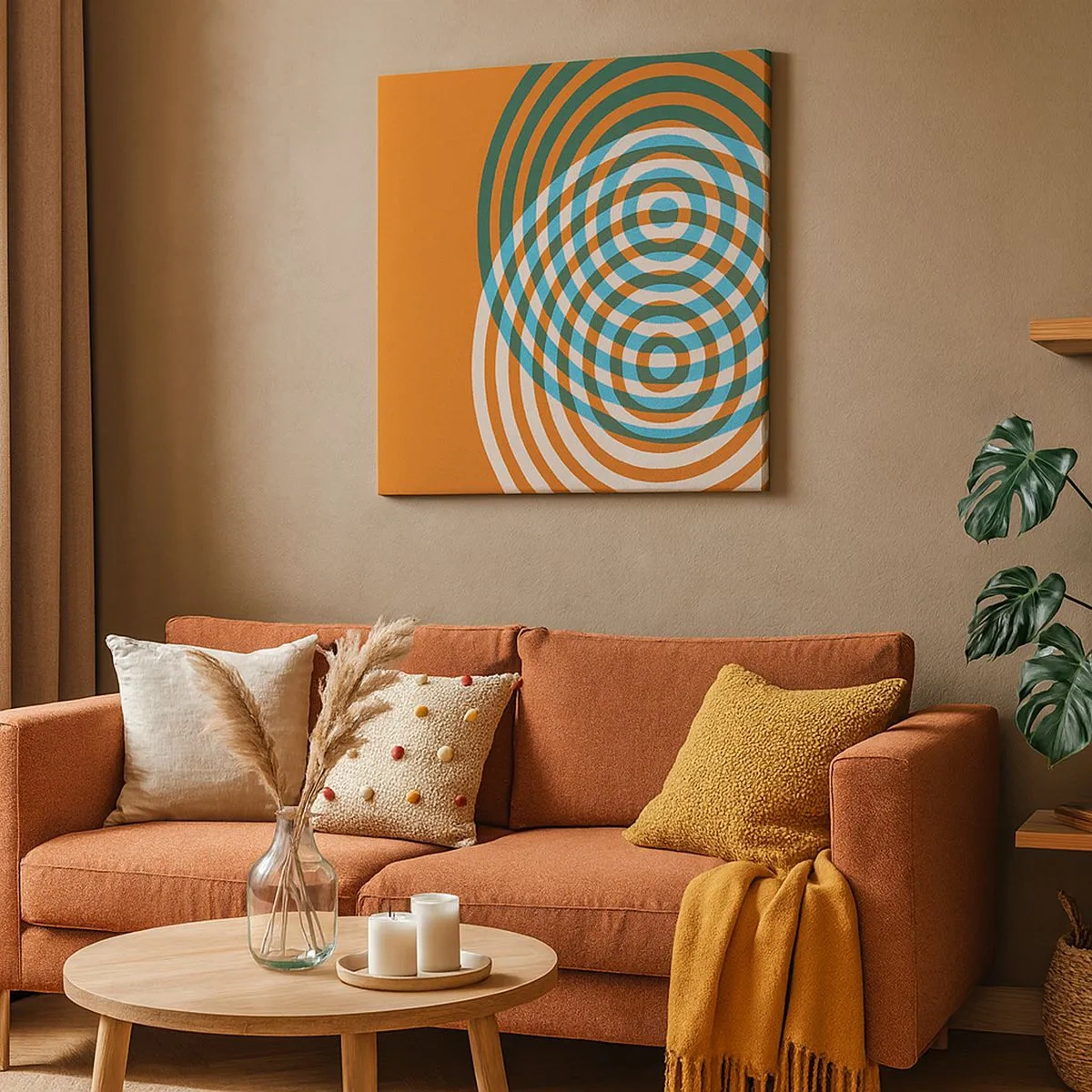 Canvas picture - Abstract Variation on a Circle - 30x30 cm