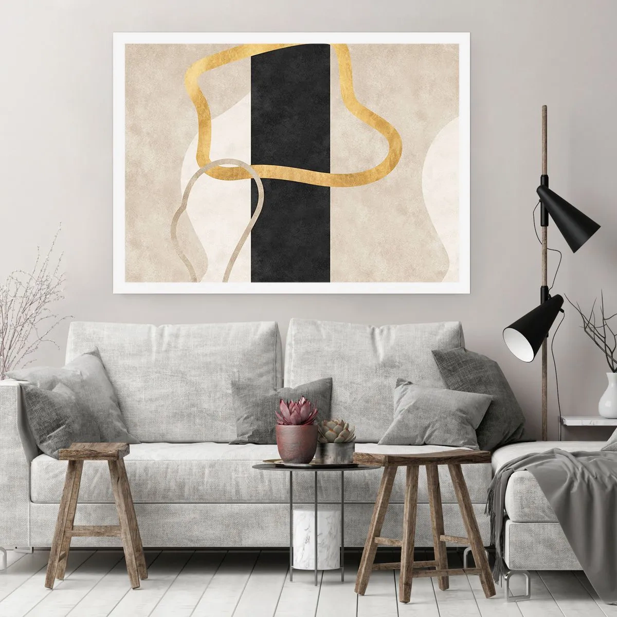 Poster - Shapes in Loops - 91x61 cm