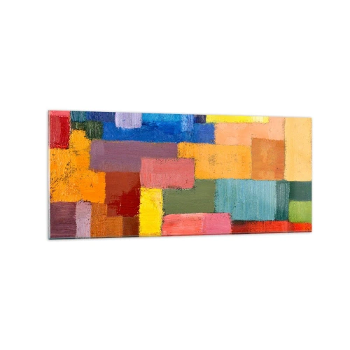 Glass picture - Each Different, All Colourful - 120x50 cm
