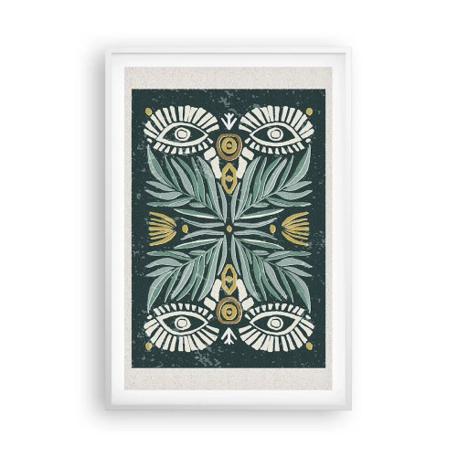 Poster in white frmae - Like a Folklore Cutout - 61x91 cm