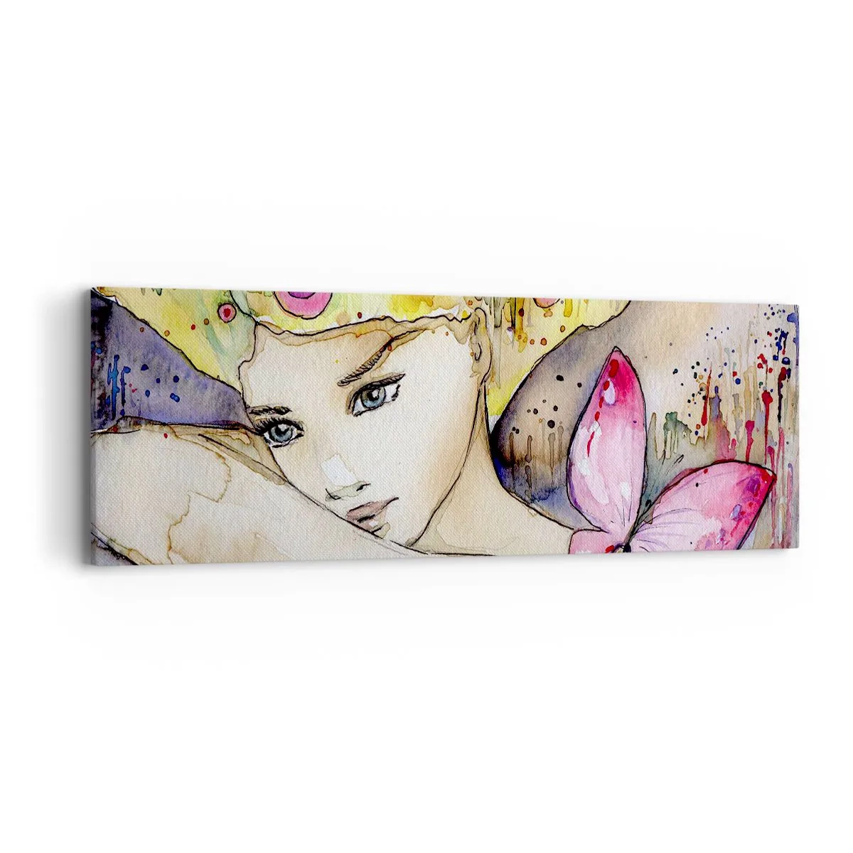 Canvas picture - Butterfly Princess - 90x30 cm