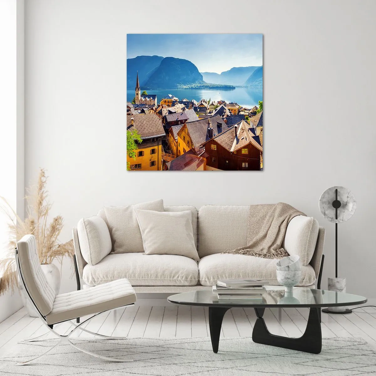 Glass picture - It Couldn't be More Picturesque - 40x40 cm