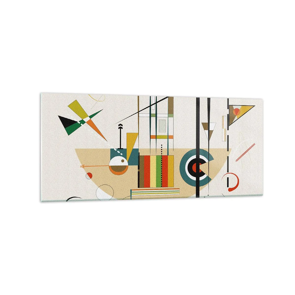 Glass picture - And the World Laughs - 120x50 cm