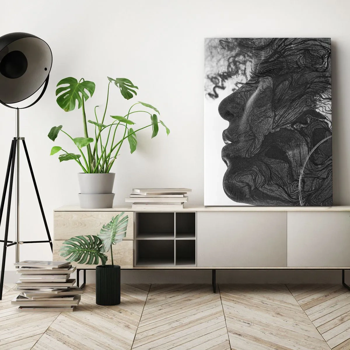 Canvas picture - Wrapped up in Dreams - 45x80 cm