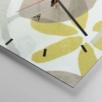 Clock face with lines