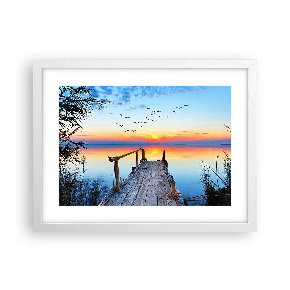 Poster in white frmae - Time to Come Back… - 40x30 cm