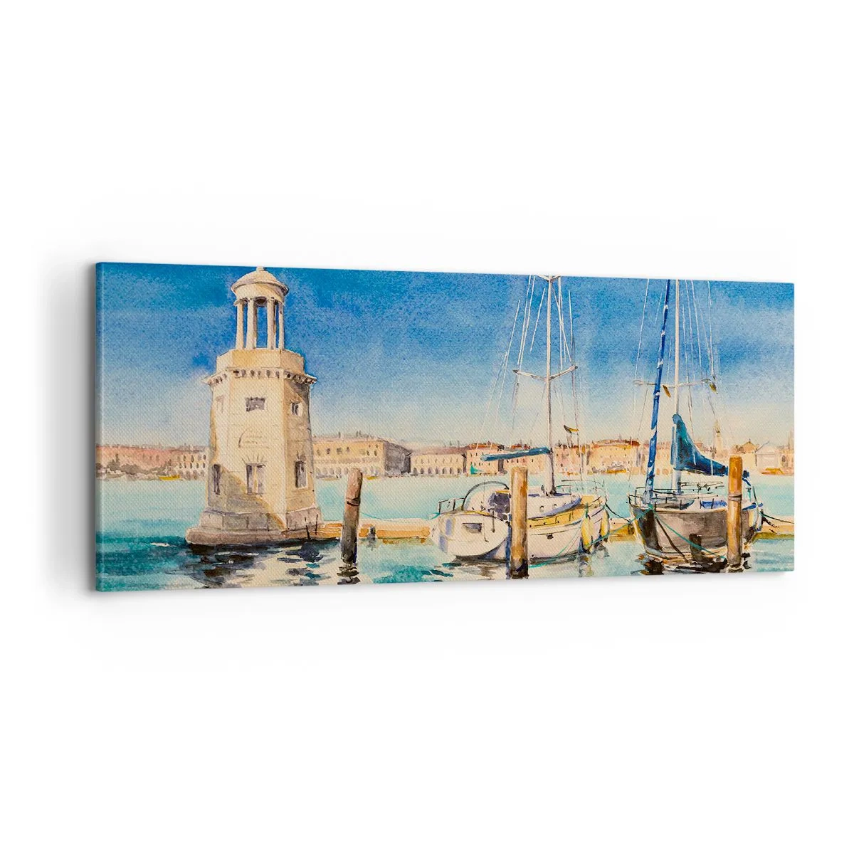 Canvas picture - Sunny Lagoon - 100x40 cm