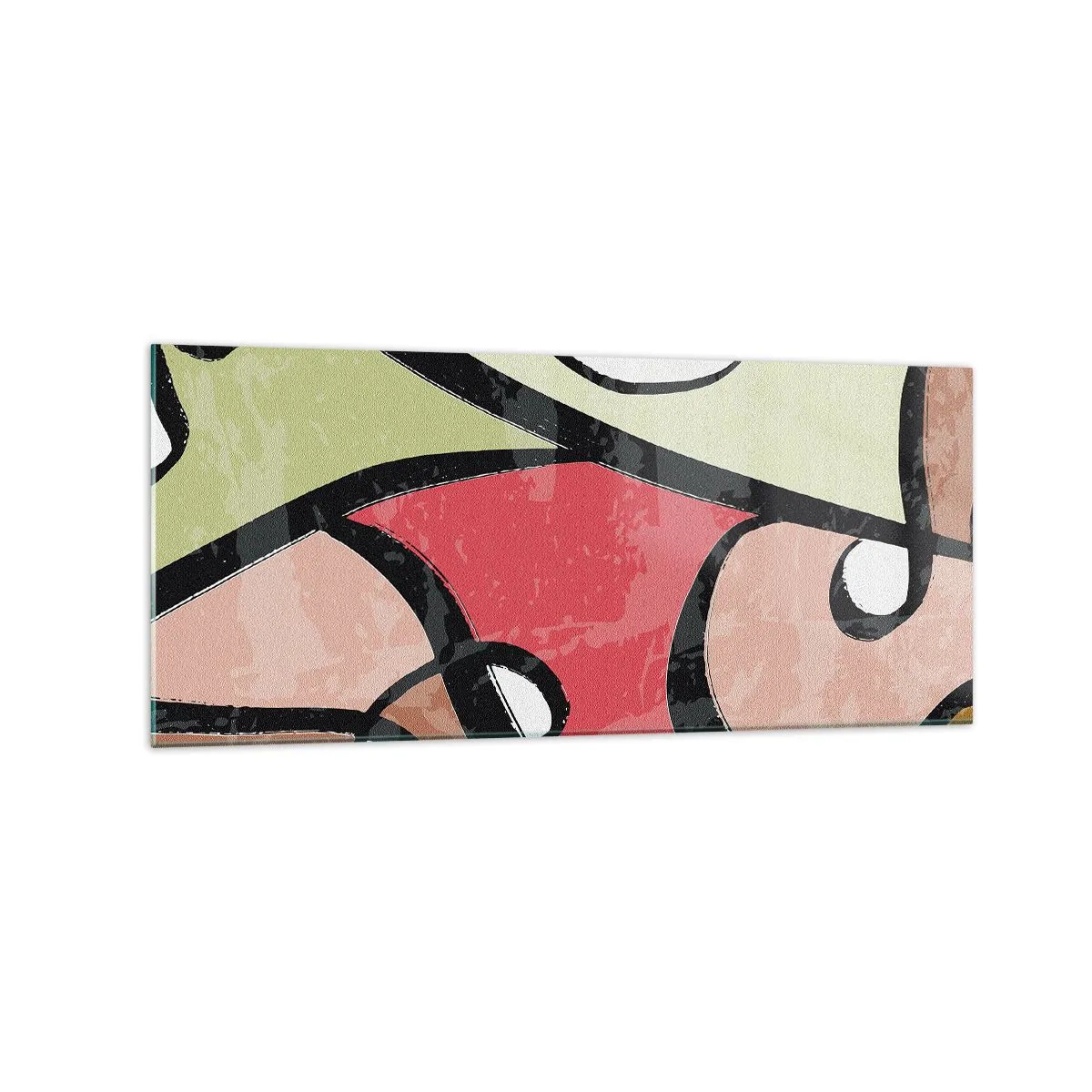 Glass picture - Pirouettes Among Colours - 120x50 cm