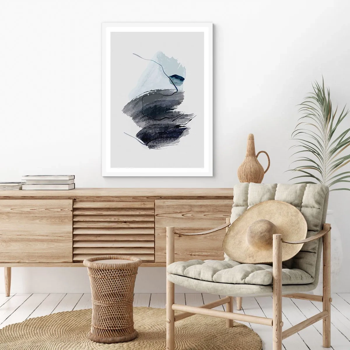 Poster in white frmae - Intensity and Movement - 61x91 cm