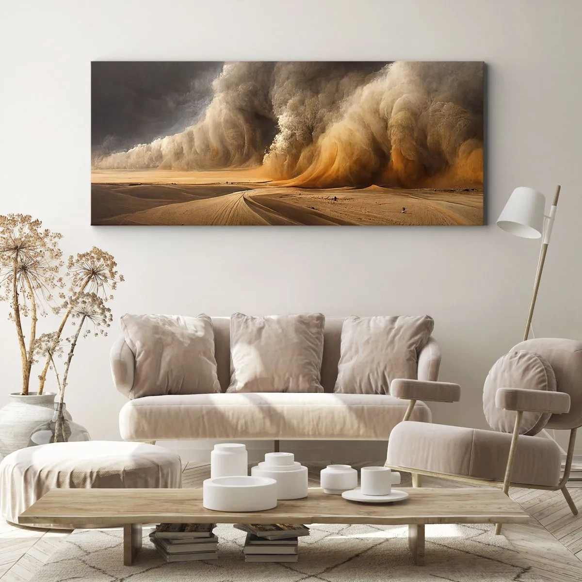 Canvas picture - Rage of the Desert - 90x30 cm