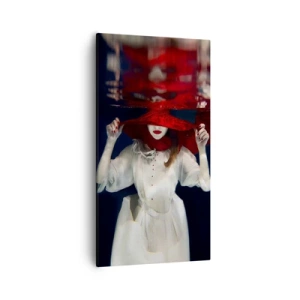 Canvas picture - Mysterious Woman - 55x100 cm