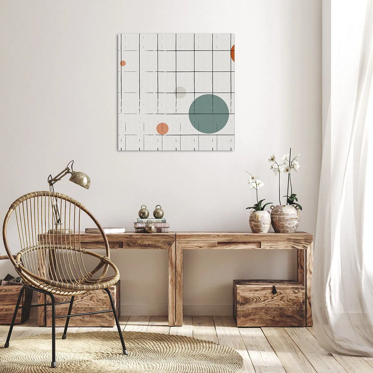 Canvas picture - Imprisoned. Us or Them? - 30x30 cm