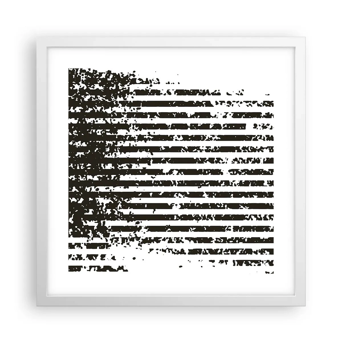 Poster in white frmae - Rhythm and Noise - 40x40 cm