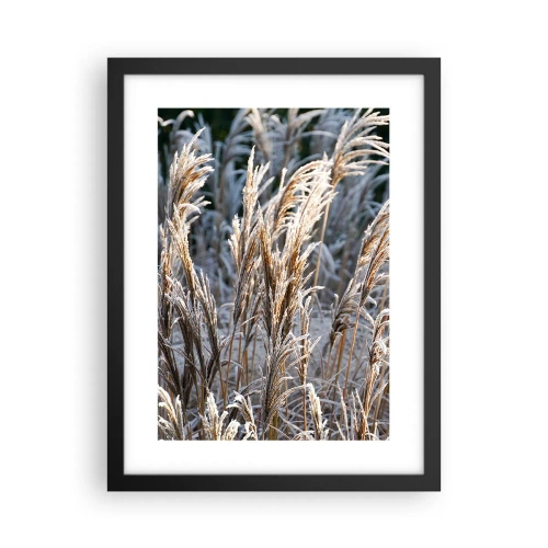 Poster in black frame - Decorated with Frost - 30x40 cm