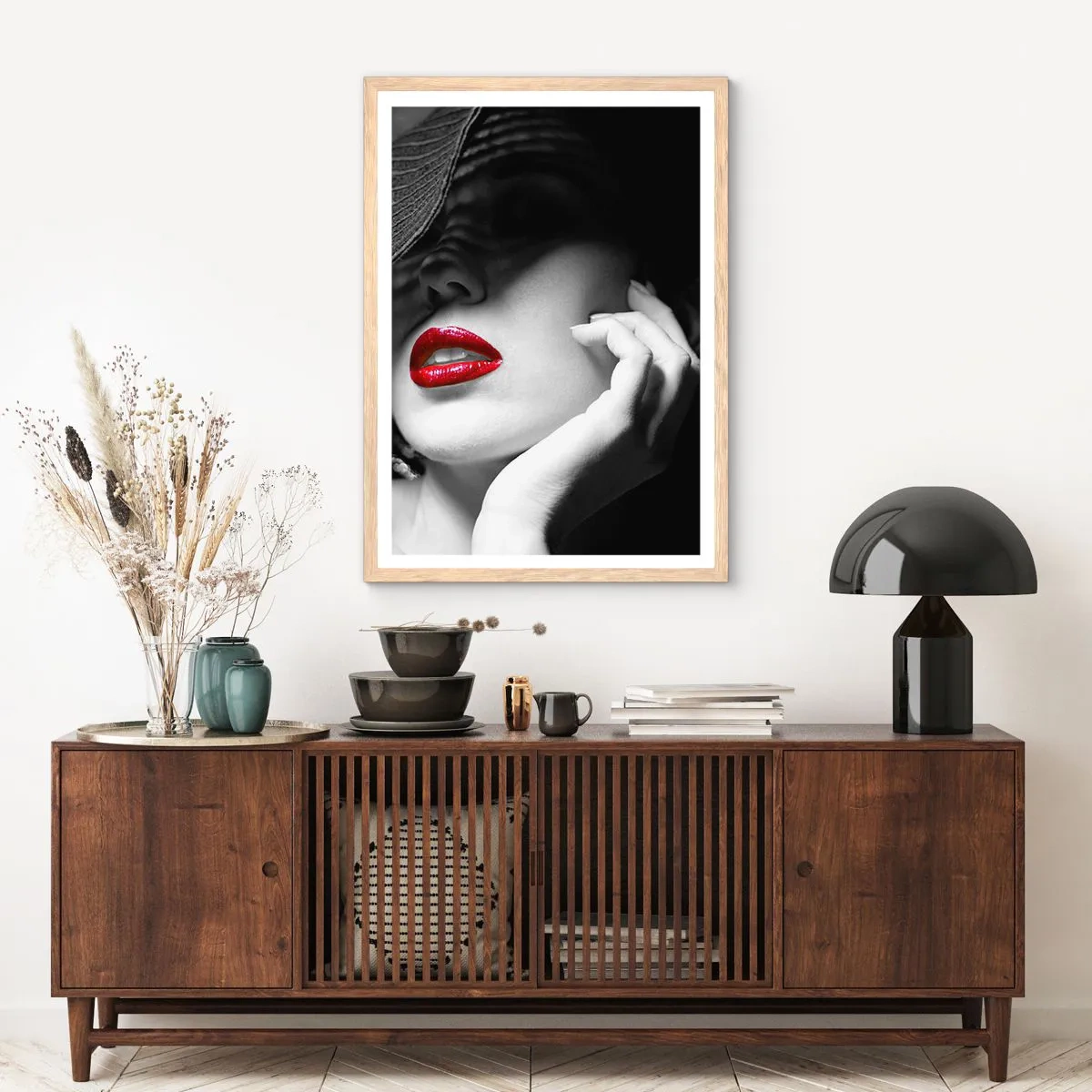 Poster in light oak frame - Study in Scarlet - 61x91 cm